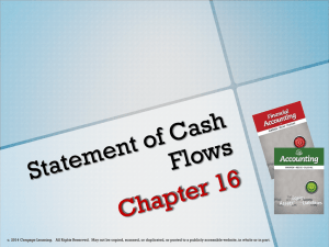 reported in the Cash Flows from Operating Activities