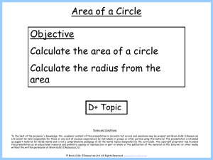 Area of a Circle - Brain