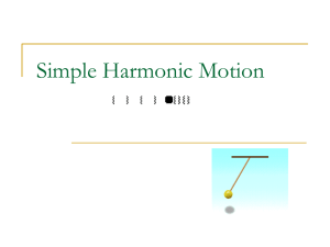 list 4 examples of simple harmonic motion