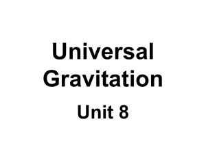 Universal Gravitation - White Plains Public Schools