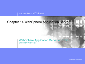 Chapter 14 WebSphere Application Server