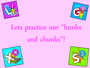 PPT - Hunk & Chunks
