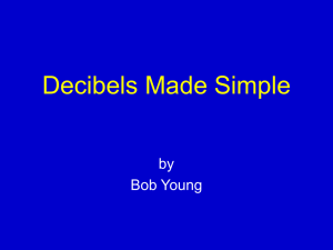 Decibels Made Simple