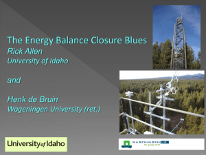 Energy Balance Closure Blues