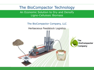Presentation - The BioCompactor Company