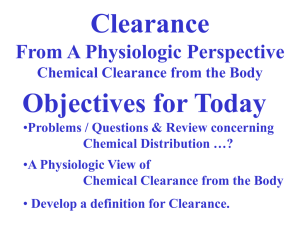 Lecture 3 (Clearance)
