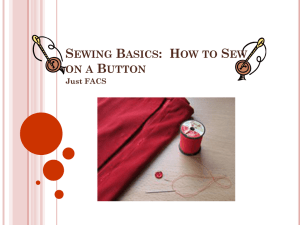 Sewing Basics: How to Sew on a Button
