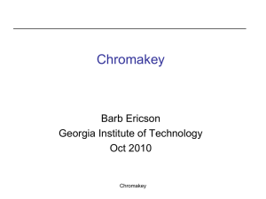 Chromakey - Georgia Institute of Technology