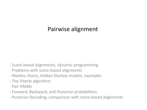 4 Pairwise alignment