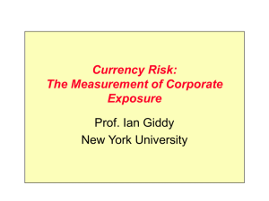 The Measurement of Corporate Exposure - NYU Stern