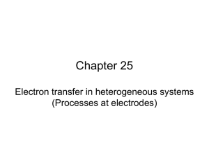 Processes at electrodes: part 1