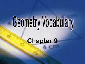 Geometry Vocabulary