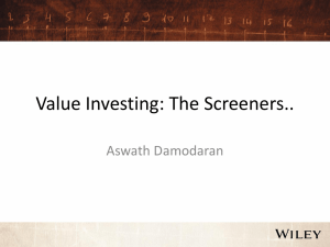Value investing (screeners)