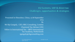 EU Customs & VAT: Challenges, opportunities