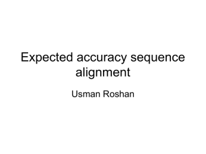 Expected accuracy alignment