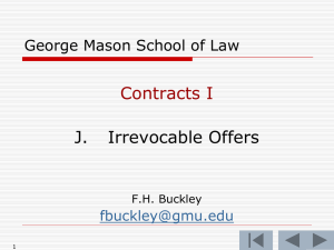 J. Irrevocable Offers