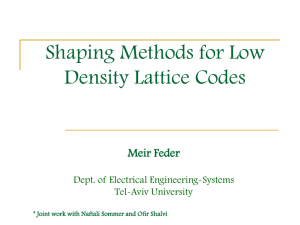 Lattice Shaping