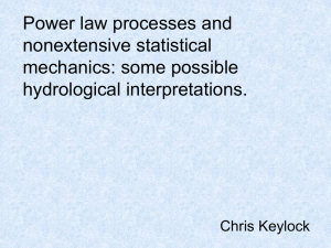 Power law processes and nonextensive statistical mechanics: some