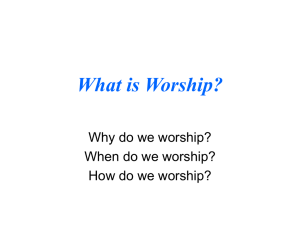 What is Worship? - Home Church Help