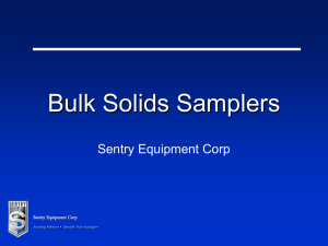 Sentry Bulk Solids Samplers