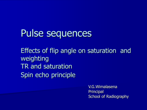 Pulse sequences