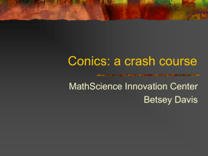 Conics - MathInScience.info.