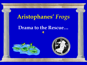 Aristophanes` Frogs - harvey.binghamton.edu