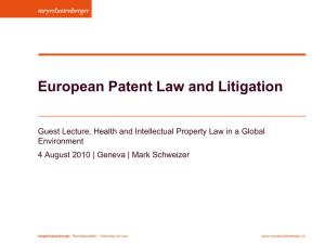 EP Law and Litigation (Genf)