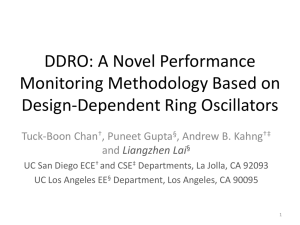 Design-Dependent Ring Oscillator