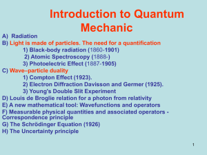 Introduction to Quantum Mechanic