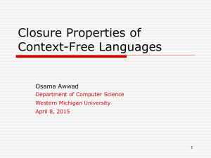 Closure properties of context-free languages