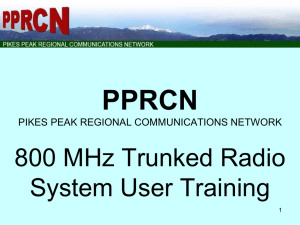 General PPRCN System Training