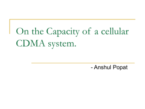 On the Capacity of a cellular CDMA system.