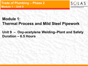 Trade of Plumbing – Phase 2 Module 1