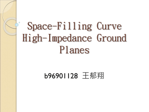 Space-Filling Curve High Impedance Ground Planes