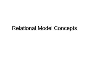 The relational Model