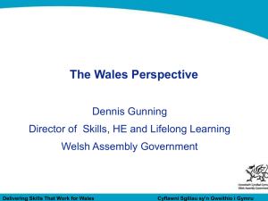 The Wales perspective (PowerPoint)