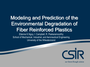 Modeling and Prediction of the Environmental Degradation of