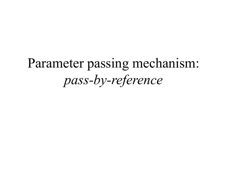 What Is Python S Parameter Passing Mechanism