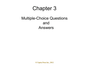 Ch. 3: Financial Planning – Multiple Choice Q&A