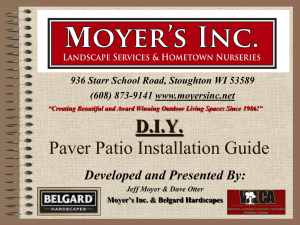 D.I.Y. Paver Patio Installation Guide