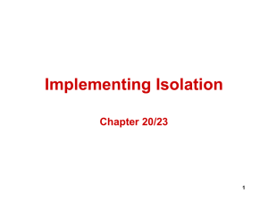 Implementing Isolation