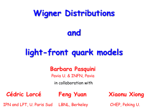 Wigner Distributions and light