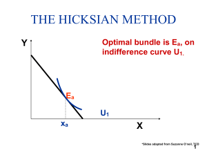 Comparing the Hicks and Slutsky Method