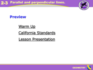 Geometry_CH-02_Lesson-3 _Parallel and Perpendicular Lines_