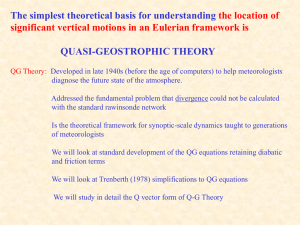 09. Quasi-Geostrophic Theory 1