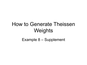 How to Generate Theissen Weights