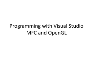 Programming with Visual Studio MFC and OpenGL