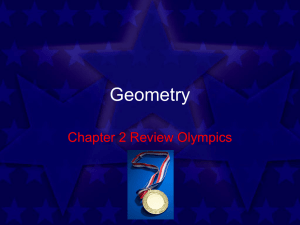 Chapter 2 Review Olympics