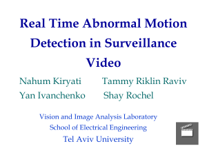 Real Time Abnormal Motion Detection in Surveillance Video